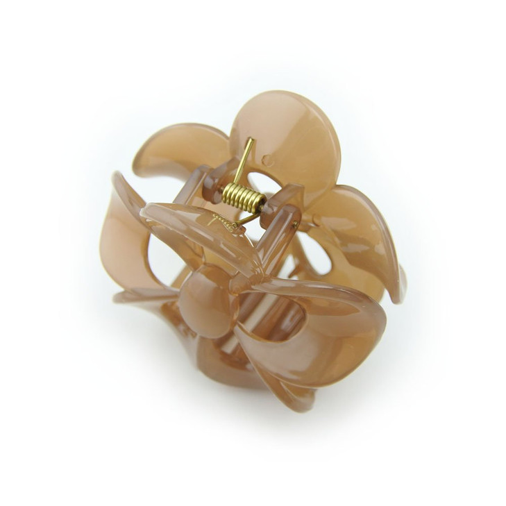 Meilliwish Flower Beautiful Hair Claw Clip for Women 1 PCSD68Brown