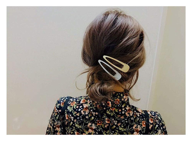 3PCS Lady Metal Duck Bill Sectioning Clips Alligator Hair Clips Ornament Womens Headwear Styling Style A