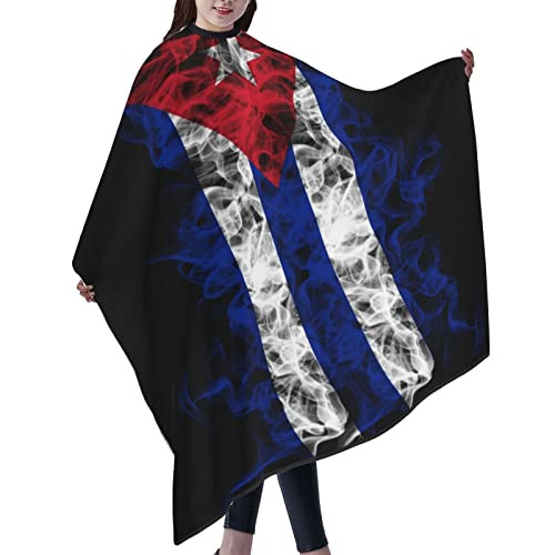 Cuba Cuban Flag Salon Hair Cutting Cape Cloth Barber Hairdressing Wrap Haircut Apron Cloth 55X66