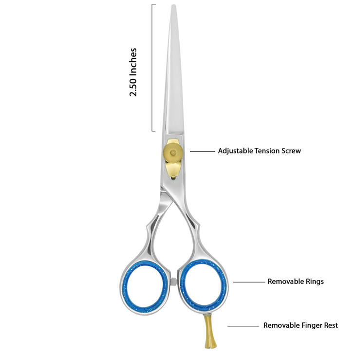 Professional Barber Scissor Hair Cutting Shears Hairdressing Razor Edge Stainless Steel Scissors Shears Length 6 inches