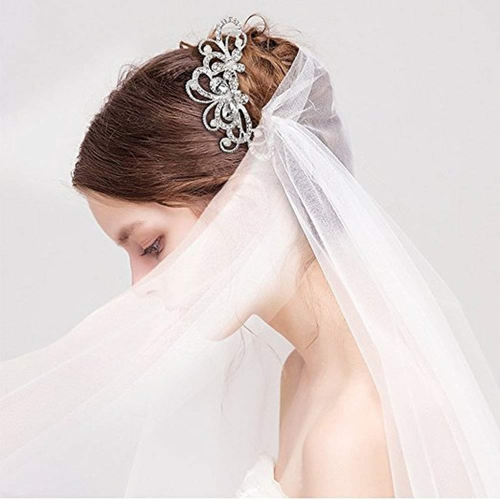 inSowni 32 Pack Silver Wedding Hair Side CombsUshaped Twist Bridal Hair Pins Pieces Accessories Rhinestone Pearls for Wo