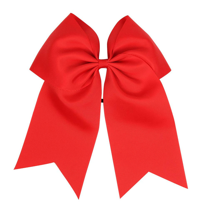 Girls Hair Bows Ponytail Holder Elastic Hair TiesLarge Cheer Hair Bows RedBlack