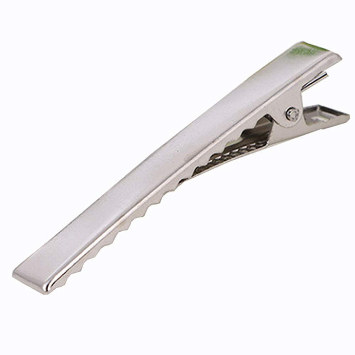 100 Pcs 31 Inch Silver DIY Hair Clips Metal Alligator Clip for Hair Care Styling Tools Arts Crafts Projects Women Stylin
