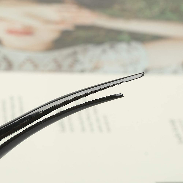 CONOFA 6 Pack Duckbill Hair Clips with Teeth Metal Silvery Alligator Curl Clips Crocodile Accessories Hairpins Chic Styl