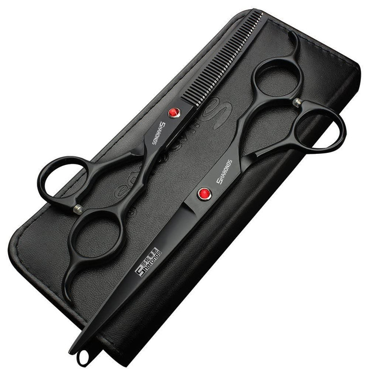 67 Inch Hairdressing Scissors Set Barber Shop Hair Scissors Styling Tools 7inch 2pc