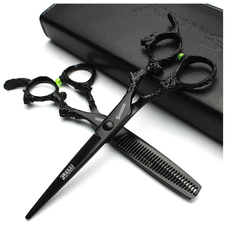 SHARONDS 67 inch Professional Hairdressing Scissors Salon Hairdresser Hair Trim and Cut thinning 440c high Hardness Scis