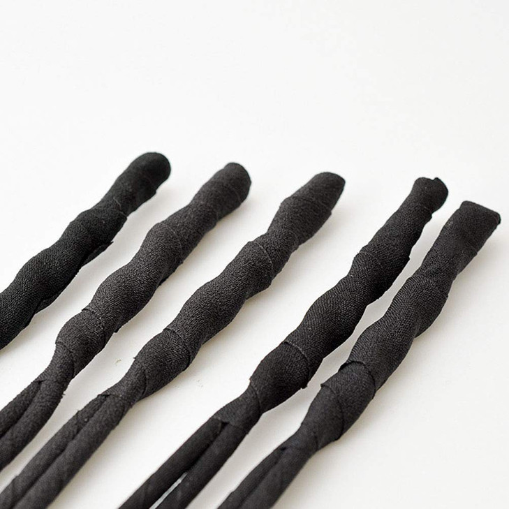 6 Pcs Simple Hair Donut Bun Maker Ponytail Bun Shaper Twist Hair Styling Tool for Women and Girls Black