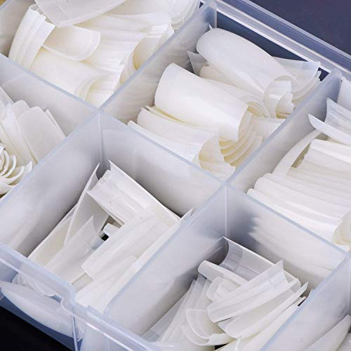 Beuniar Acrylic Nail Tips Natural 500Pcs French Artificial False Tip for Manicure Nails Art Salons & Home DIY online at globaldelivered