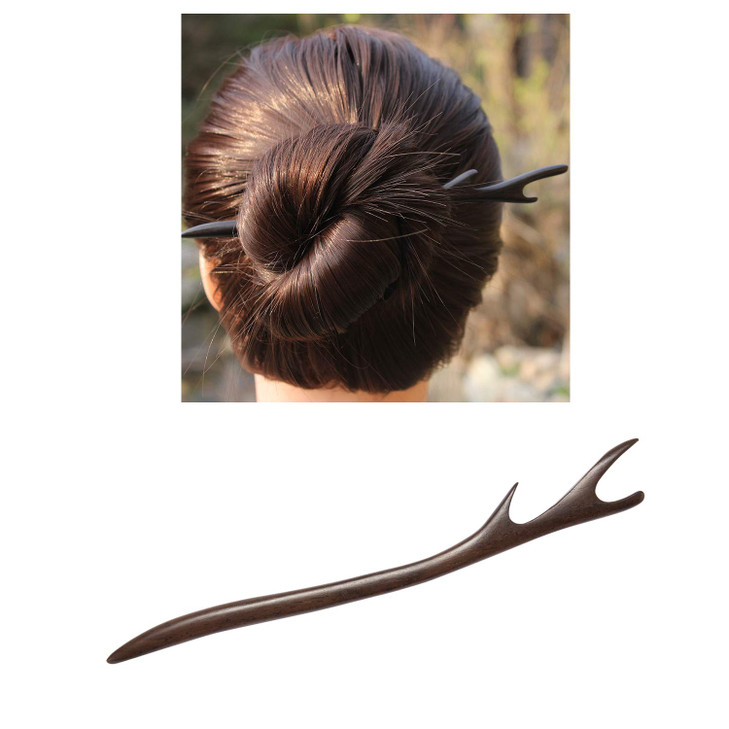 Lawie 7 Pack 7 Inch Vintage Retro Ancient Chinese Japanese Wood Chopsticks Hair Pins Picks Wooden Hair Sticks Sandalwood