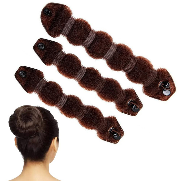 Set of 3 Magic Hair Styler Hair Donut Bun Ring Styler Hair Bundle Maker Hair Styling Accessories Hair Braiding Tool1 Lar