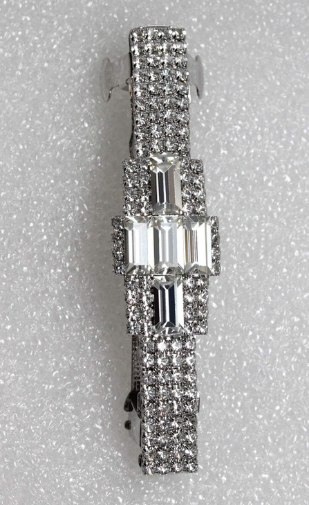 Faship Gorgeous Clear Crystal Hair Barrette Clip