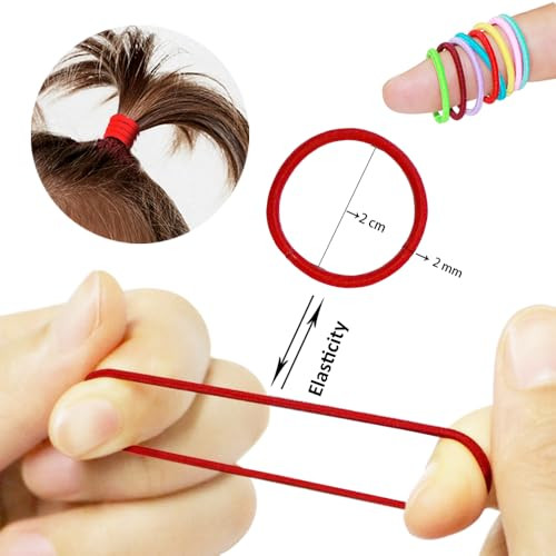 200PCS Small Hair TiesNo Crease Baby Hair TiesElastic Hair Ponytail Holder Hair Accessories for Baby Girls Infants Toddl