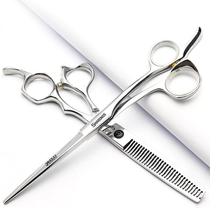 Professional 55665 Inch Hairdresser Scissors Salon Hairdresser Scissors Japan Stainless Steel Scissors 6in 2pcA