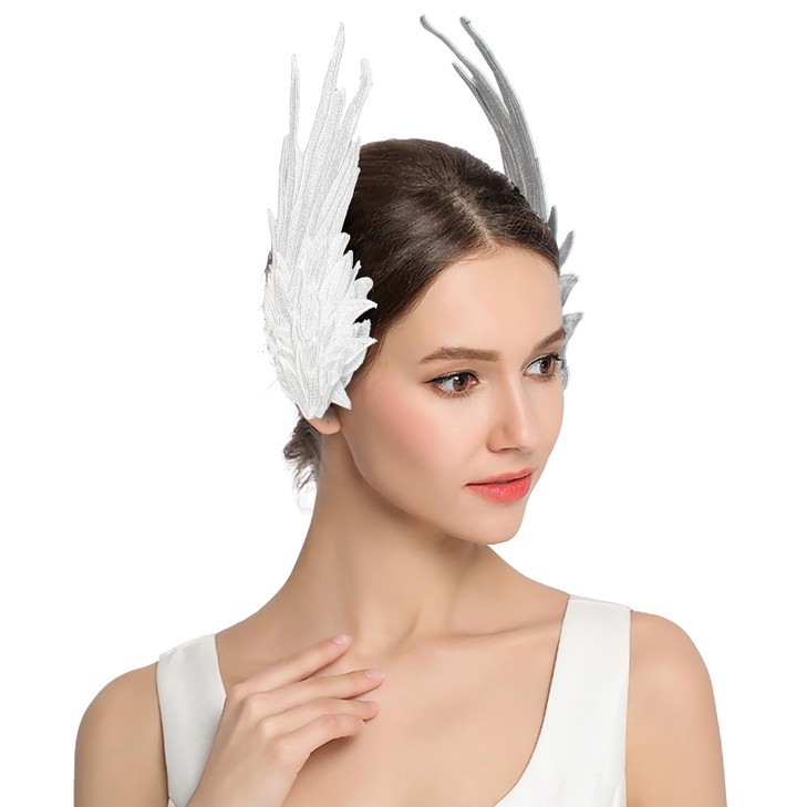 Feather Angel Wings Christmas Halloween Hair Clips Mardi Gras Hair Barrettes Lolita Cosplay Headband Hair Band