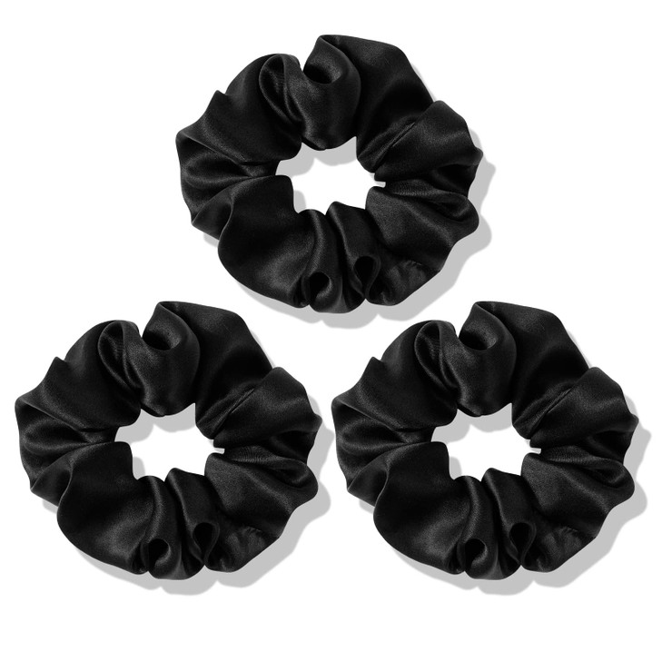 OLESILK 100 Mulberry SilkScrunchies for Hair Sleep Women Grils Silk Hair Ties for Frizz Breakage Curly Hair No Damage El