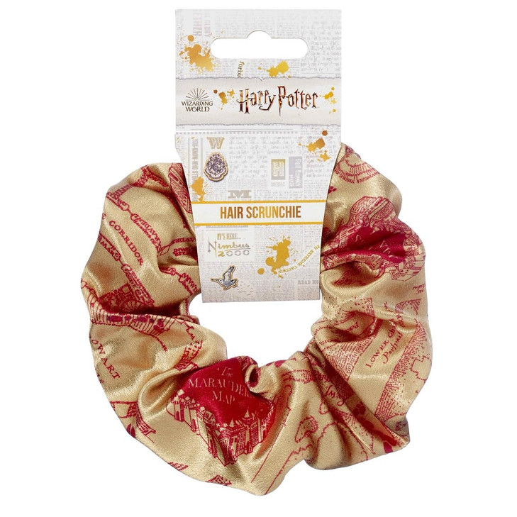 Official Harry Potter Marauders Map Hair Scrunchie