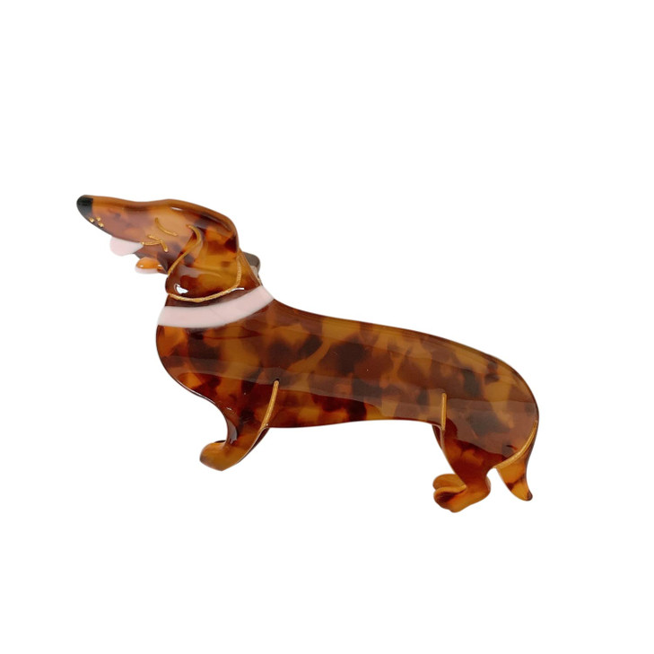 Dachshund Dog Hair ClipsSmall Claw Clips for GirlsAcetate Hair Clips for WomenS10