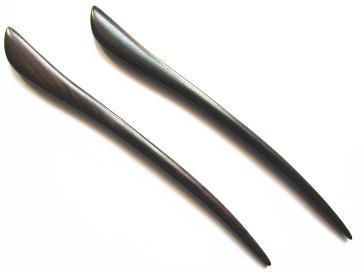 Myhsmooth Zzbsbt 2 Count Hair Sticks Natural Black Sandalwood Handmade Carved Hair Clip Shawl Hair Pins Pack of 2 Pcs