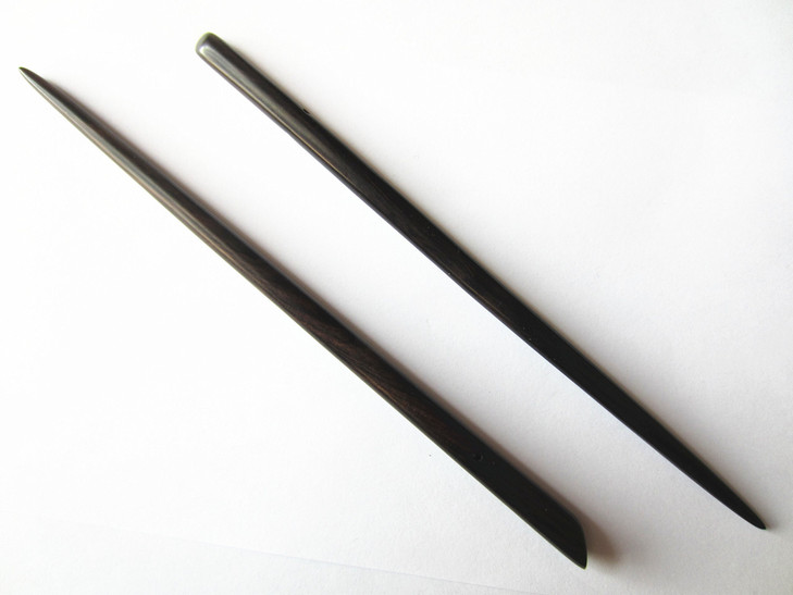 Myhsmooth Zzbszg 2 Count Hair Sticks Natural Ebony Black Sandalwood Handmade Carved Hair Clip Shawl Hair Pins Pack of 2