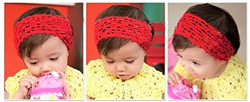 KW Collection Girl Baby Headbands Elastic Crochet Hair Bands Hair Accessories Elastics Ties Shaper Head Wrap Set Pack of