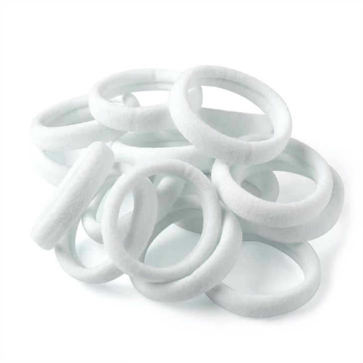 XIMA 60pcs Nylon Elastic Hair Ties Hair Ties Bands Rope No Crease Elastic Fabric Large Stretch Ouchless Ponytail Holders