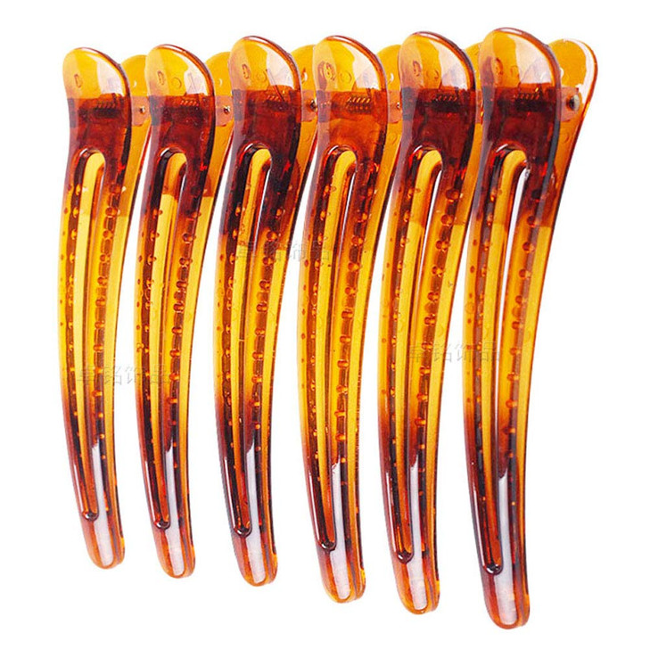 12PCS Plastic Duck Bill Teeth Hair Clips Non Slip band Clips Alligator Bows Hair Clips Professional Hairdressing Salon H