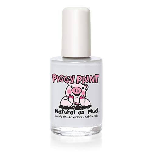 PIGGY PAINT 100% Non-toxic Girls Nail Polish - Safe, Chemical Free Low Odor for Kids, Snow Bunny's Perfect