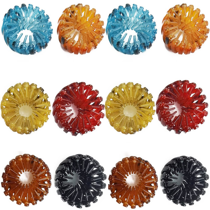 NSBELL 12PCS Birds Nest Hair Clips Hair Claw Clamps Bun Makers Expandable Ponytail Holder Comb Hair Bands Hair Accessory