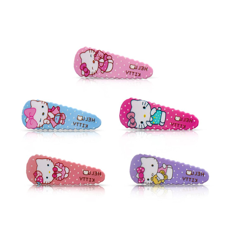 Hello Cat Hair Clips for GirlsCute Barrettes Women Metal Snap Hair Clips Accessories Hair Gift for Girls 5 Pieces