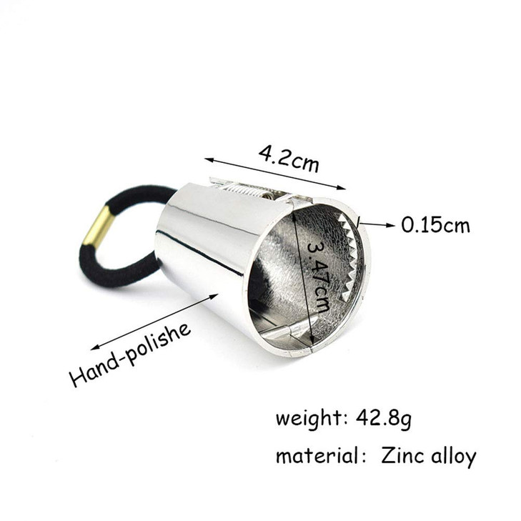 2PCS Circle Cuff Metal Hair Ties Hair Band Hair Rope Accessories Metal Elastic Hair Clips Ponytail Hair Cuff Headwear Ha