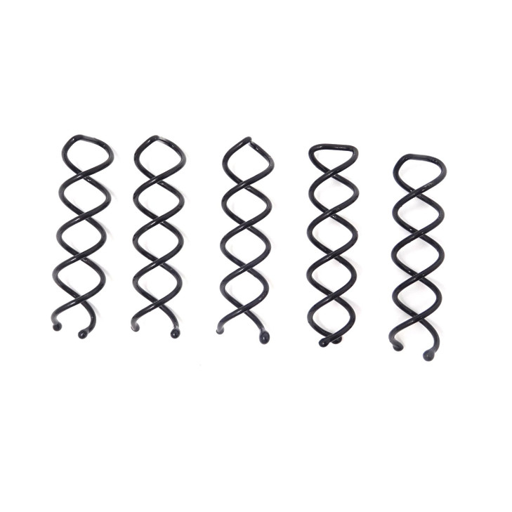Honbay 20PCS Black Round Heads Spiral Bobby Pins Hair Styling Accessories for Girls and Women