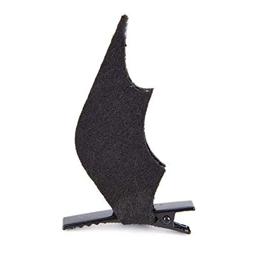 Aeyistry 1 Pair Halloween Bat Wings Hair ClipsDevil Wing Hair Barrettes Horror Hairpins for CosplayBlack