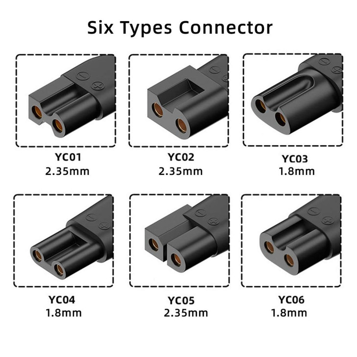 chenyang USB C to DC 5V 2Pin 18mm 235mm Power Charge Adapter for Electric Hair Clipper Beard Trimmers Shavers Beauty Ins