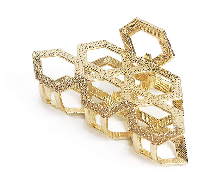 Women Vintage Metal Hair Jaw Clips Hair Clamp Hair Claw Hairpin Accessories Gold