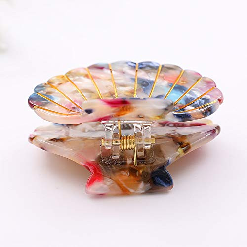 Shell Jaw Clip Hair Claw Clip Clamps Resin Hair Clips Marble Pattern Hairpins Hair Accessories for women Styling Hairdre