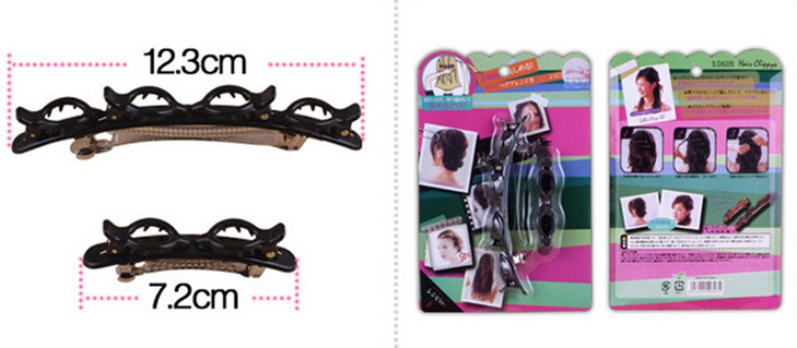 4 PCS French Braider Hair Tool Fashion Double Layer Band Twist Plait Clip Front Hair Clips Hairpin Headband Beauty Tool