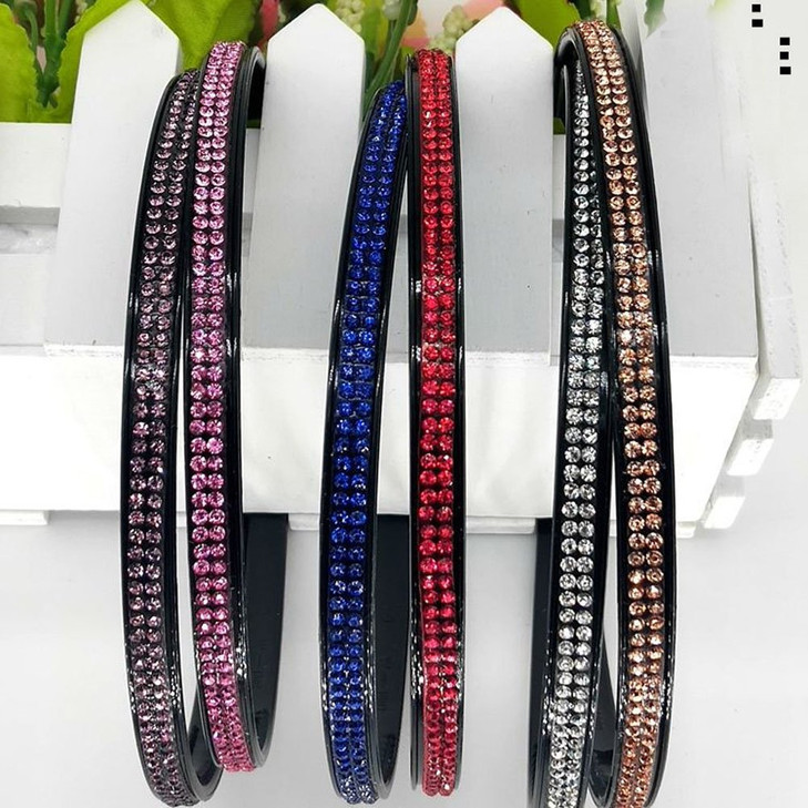6 PCS Rhinestone Headband Headwear with Teeth Hair Hoop Head Band Hair Band Nonslip Teeth Hairband for Women Double row