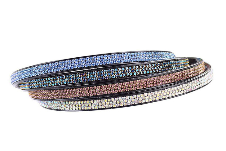 6 PCS Rhinestone Headband Headwear with Teeth Hair Hoop Head Band Hair Band Nonslip Teeth Hairband for Women Three rows