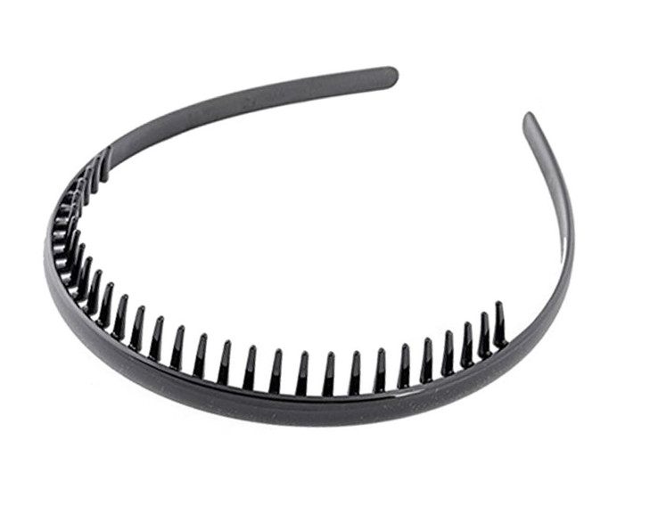 6 Pcs Black Acrylic Toothed Hair Band Hairpin Hair Ornaments Classic Teeth Comb Hair Hoop Headwear Hair Accessory for Me