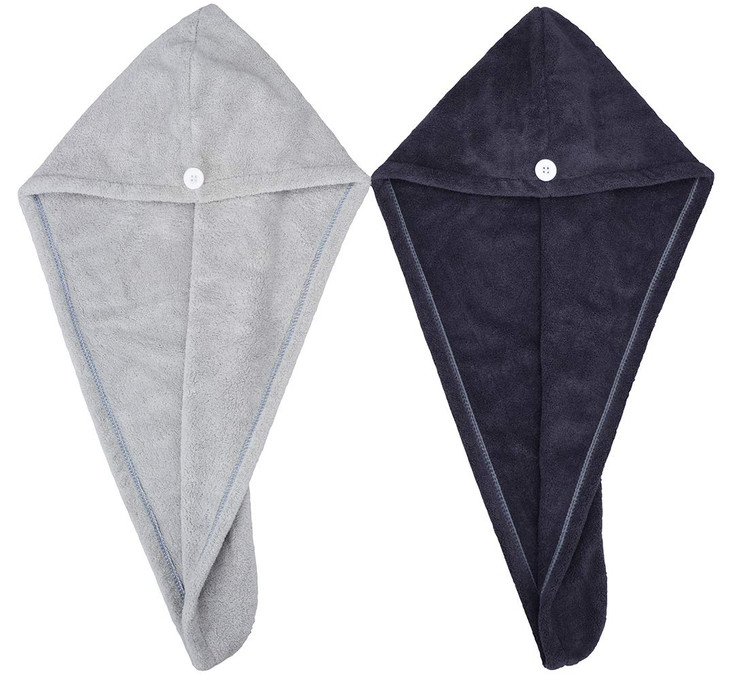 HOPESHINE Microfiber Hair Drying Towel Turban Twist for Long Hair Magic Instant Dry Hair Towel Wrap Fast Drying Absorben