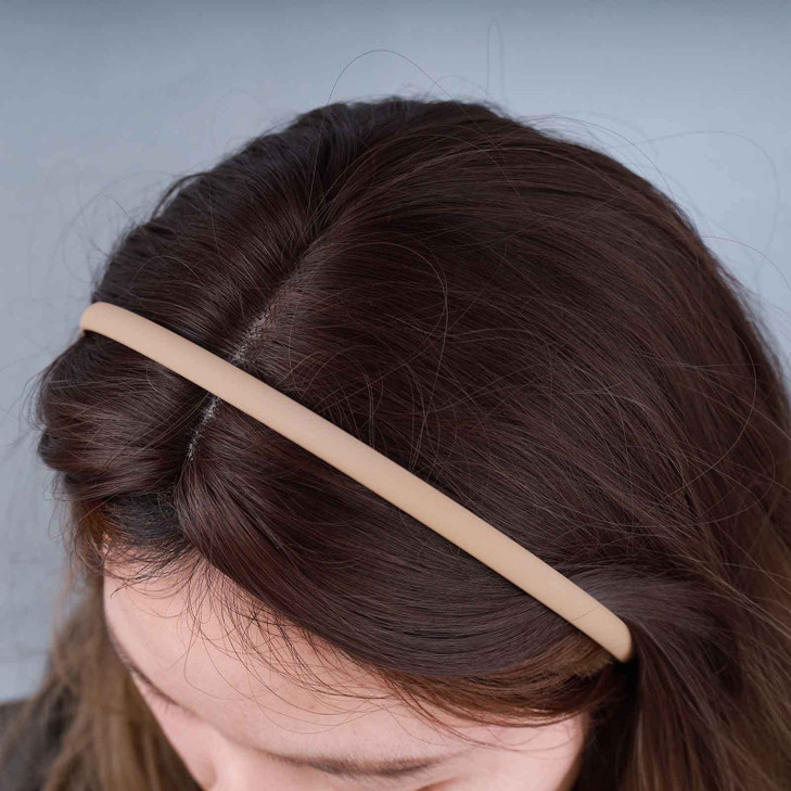 Yheakne Vintage Hair Hoop Headband French Head Hoop Hairbands Multi Color Resin Headbands Plastic Plain Hair Band Hoop D