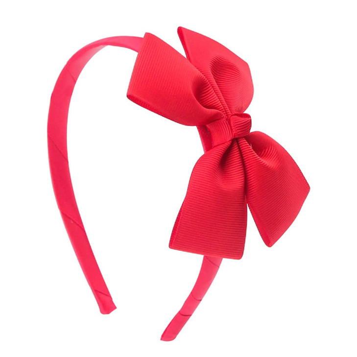 LSHDXD 2pcs Christmas Red and Green Bow Headband Hair Hoop Bow Hair bands Hair Accessories Headdress for Christmas Decor