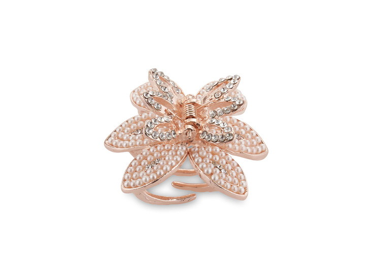 Allure Womens Rose Gold Jaw Clip Hair Clip Small