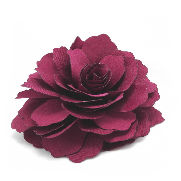 Meilliwish Camellias Flower Hair Clip and Brooch Pin Magenta A74