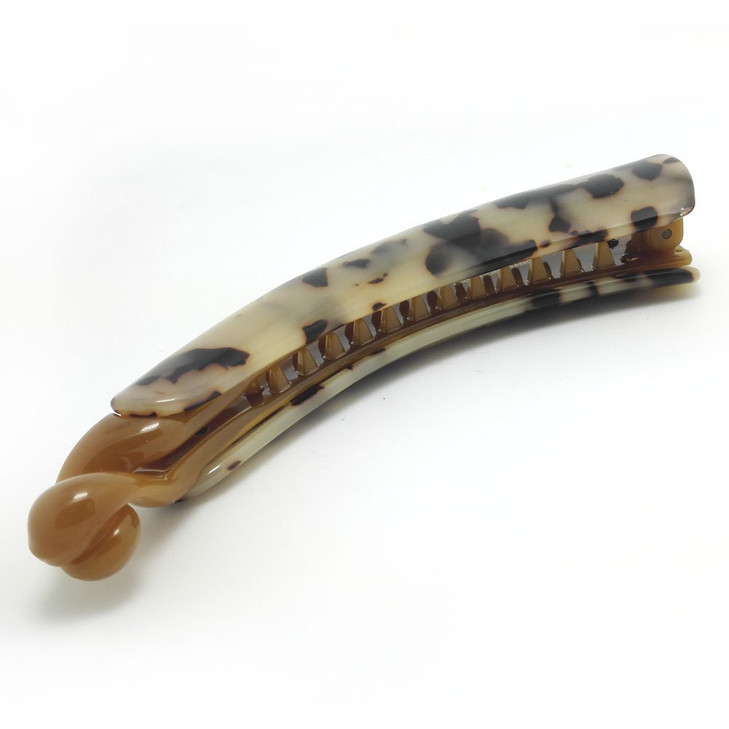 Meilliwish Noble Leopard Banana Hair Clip 1 PCSH09Brown