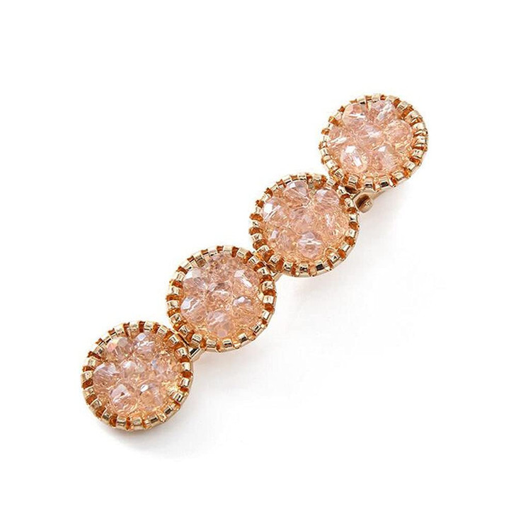 MIAO JIN 12Pcs Rhinestone Hair Clips Alligator Hair Clips Round Bling Crystal Hairpins Headwear Hair Barrettes Hair Pins