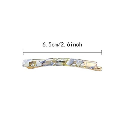 MIAO JIN 14 Pcs Hair Clips Bobby pins Acetate Barrettes Hair Accessories Fashion Geometric Bobby Hair Clips 7 Design