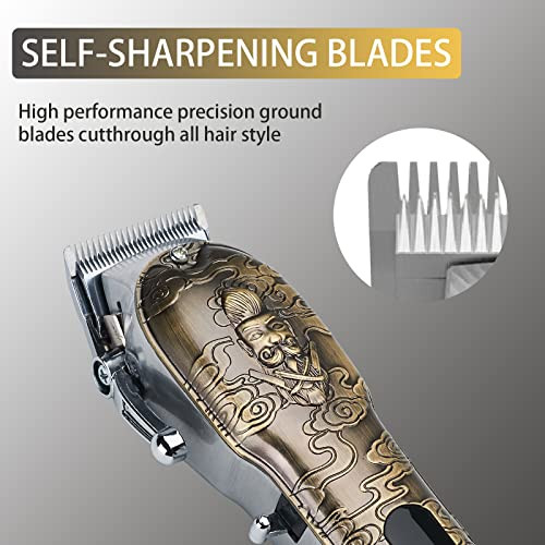 Lanumi Hair Clippers for Men Cordless Hair Trimmer Beard TrimmerNose Trimmer Professional TBlade Trimmer USB Rechargeabl