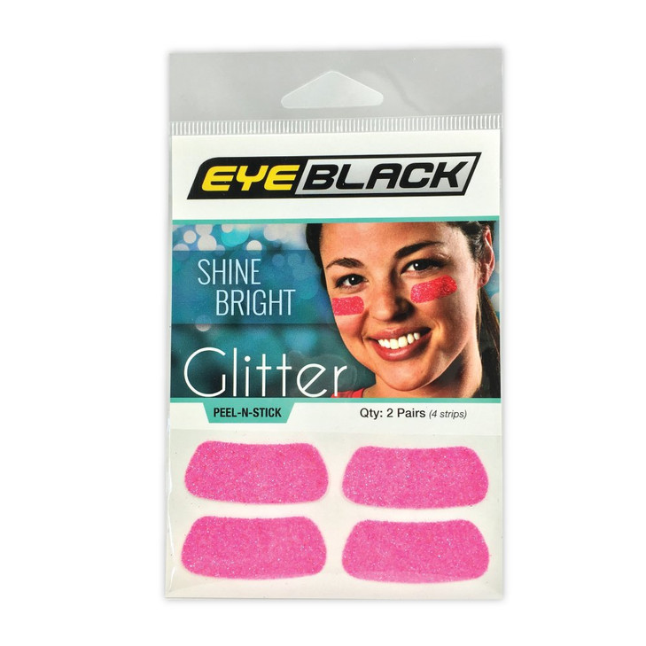 EyeBlack Under Eye Colorful Glitter Strips Football Baseball Softball Soccer Great for Adults and Kids Tailgating Fans S