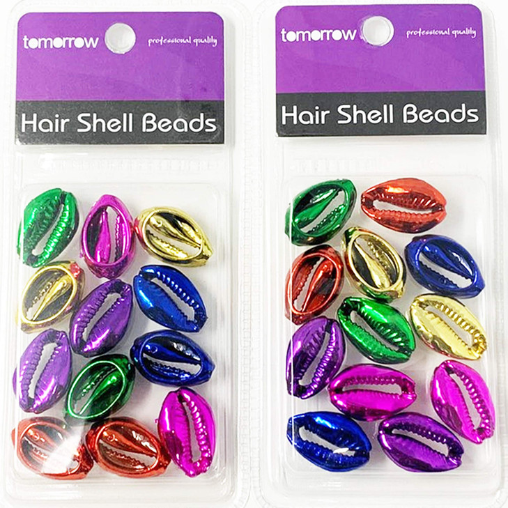 Crispy Collection Tomorrow sea shell cutted hair beads cowrie dreadlocks braid bead decoration 2packs SHB5